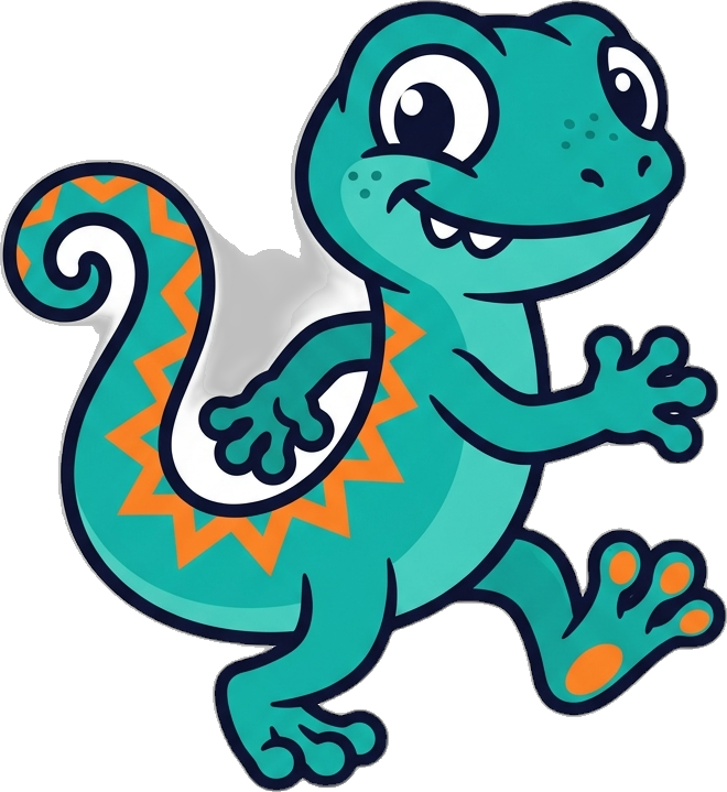 Ziggy, a cheeky gecko