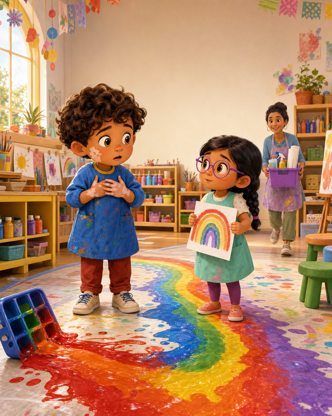 Theo and the Spilled Rainbow book cover